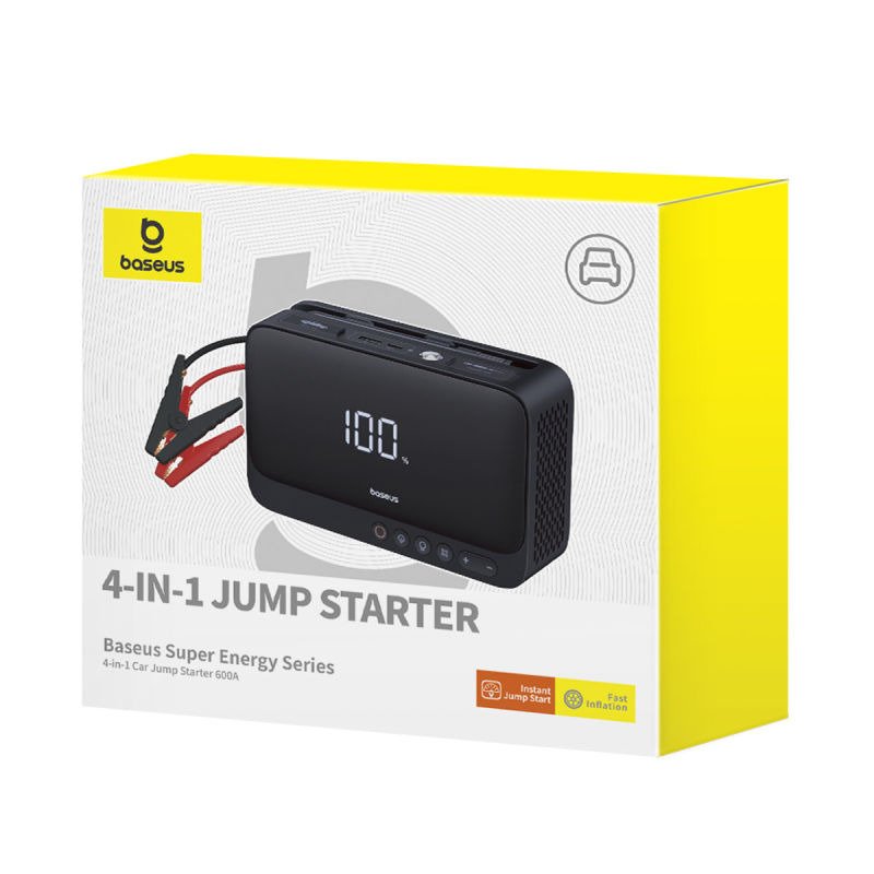 Baseus 4-in-1 Car Jump Starter & Tire Inflator