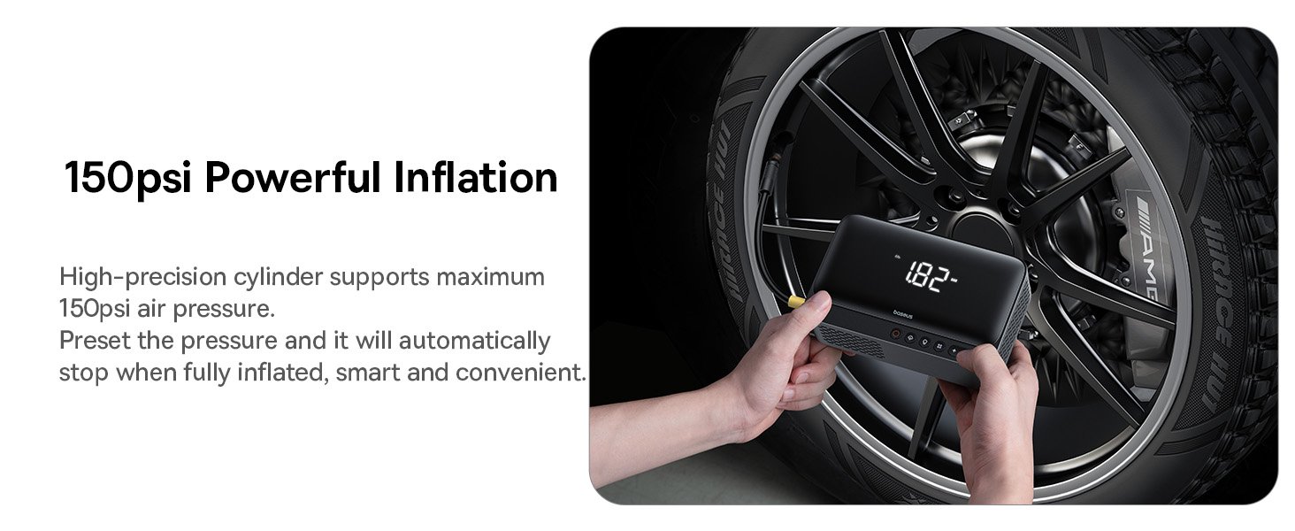 Baseus 4-in-1 Car Jump Starter & Tire Inflator