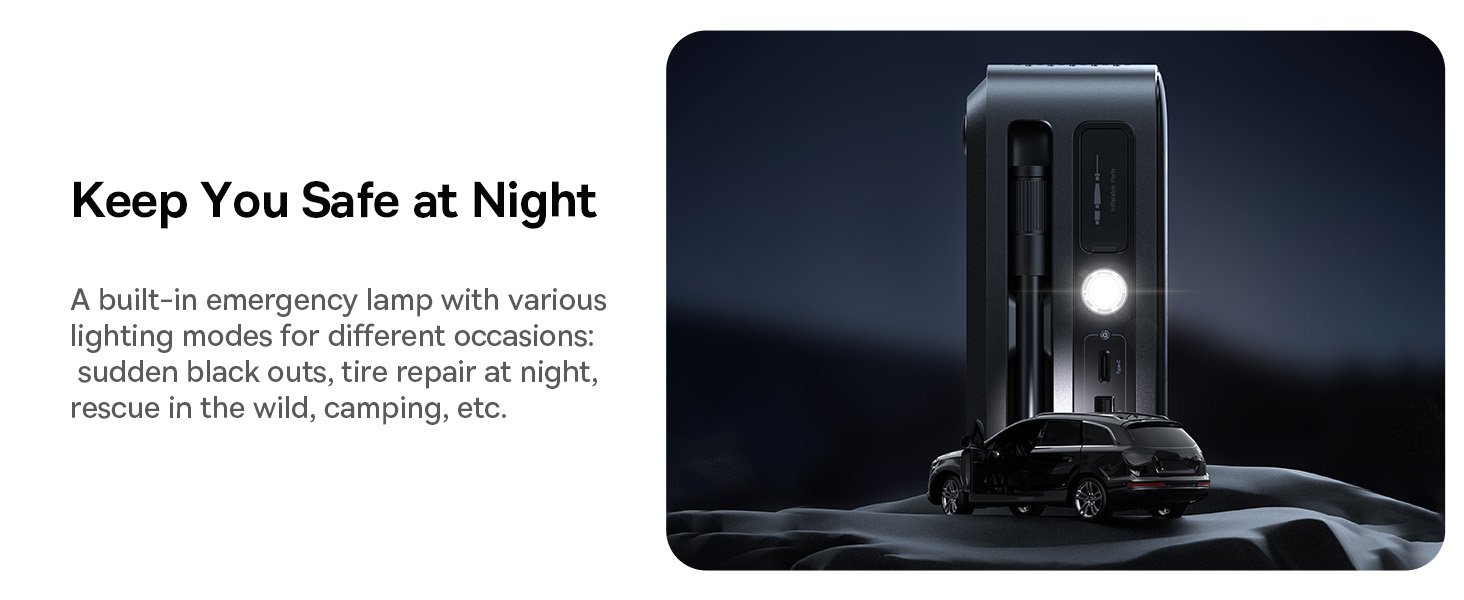 Baseus 4-in-1 Car Jump Starter & Tire Inflator