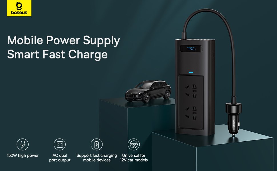 Baseus Power Inverter Pro - 150W (220V)