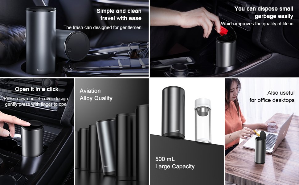 Baseus Gentleman Style Car Trash Can