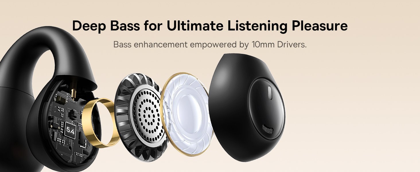 Baseus Bass 15 Clip Open-Ear Wireless Earphones