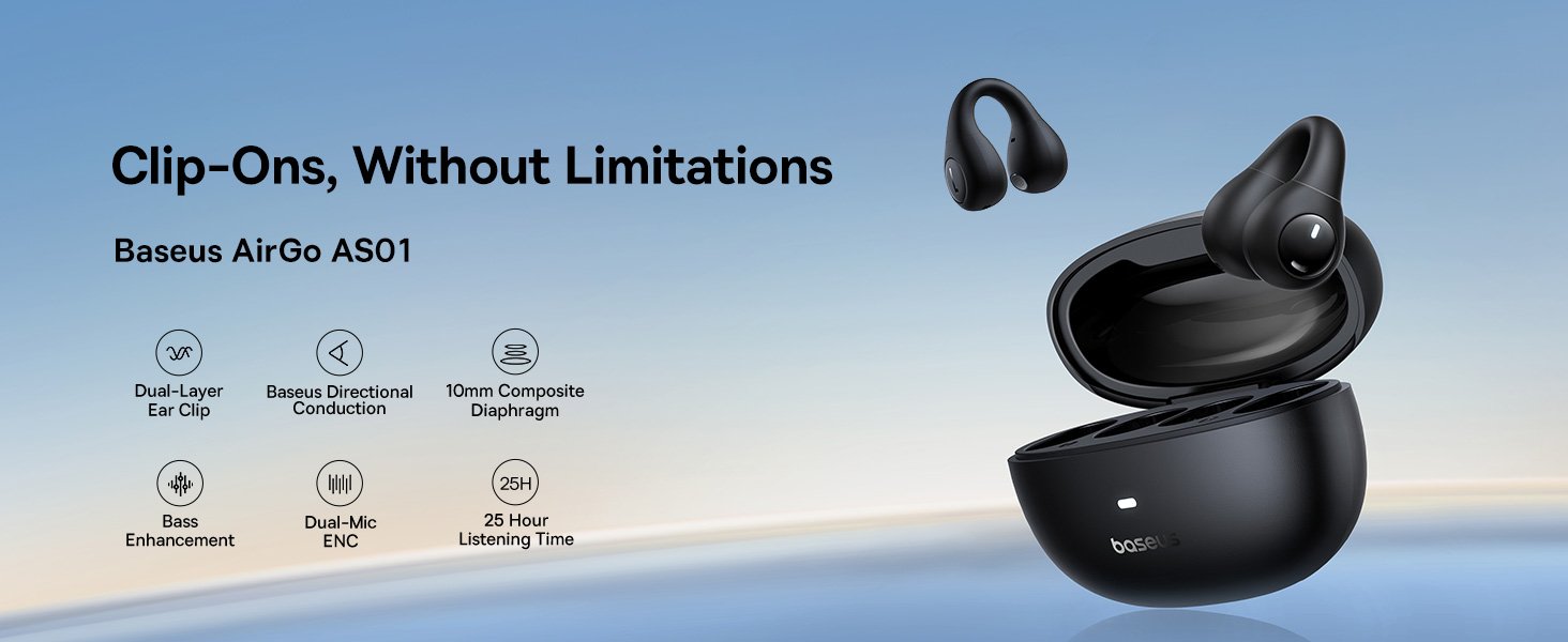Baseus AirGo AS01 Open-Ear Wireless Earbuds