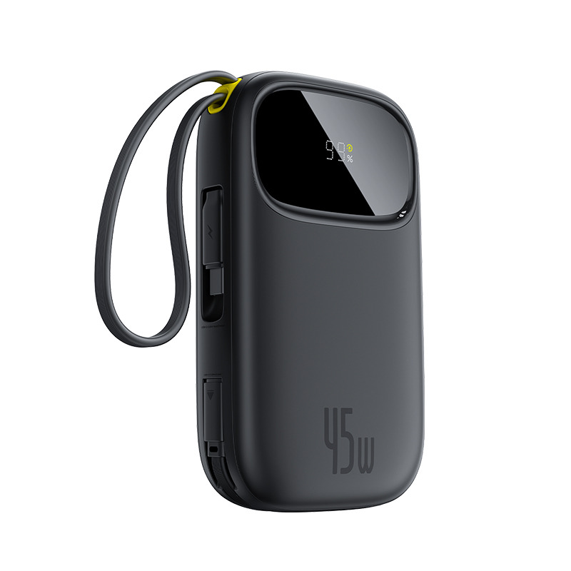 بنك الطاقة باسيوس إنرفيل FC31 بسعة 20000 ميلي أمبير 45 واط مع كابلات USB-C مدمجة مزدوجة