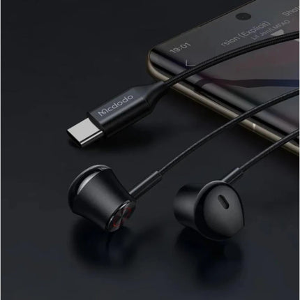 Mcdodo Digital Earphone USB Type-C Black HP-4070