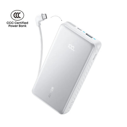 Anker Zolo Power Bank 20000mAh 22.5W with Built-in USB-C Cable
