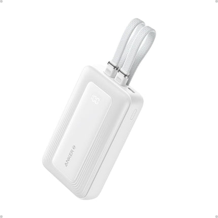 باور بانك Anker Zolo بسعة 20,000 mAh مع شحن سريع 30W وكابلات USB-C و Lightning مدمجة