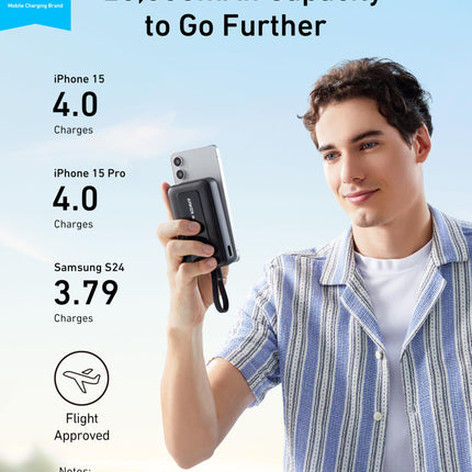 Anker Zolo Power Bank 10000mAh 30W with Built-in USB-C Cable