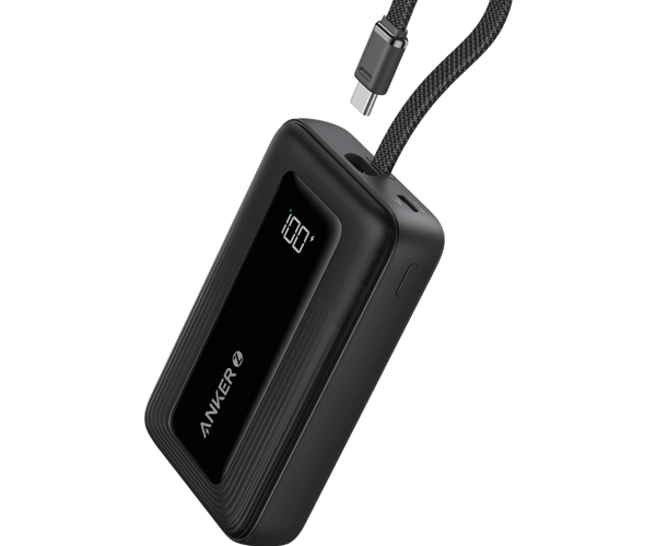 Anker Zolo Power Bank 10000mAh 30W with Built-in USB-C Cable
