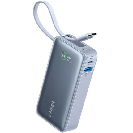 بنك طاقة انكر نانو 10000 مللي أمبير 30 واط مع كابل USB-C مدمج