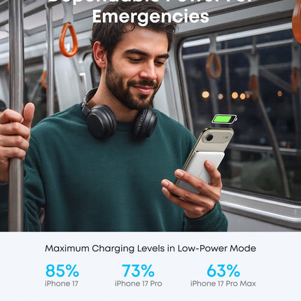 Anker MagGo Power Bank 5K Slim - Qi2 Wireless Charger 15W