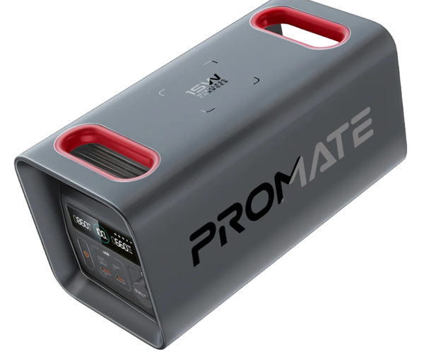 باور بانك Promate PowerTank-600 العملاق 161000 مللي أمبير 600 واط LiFePO4