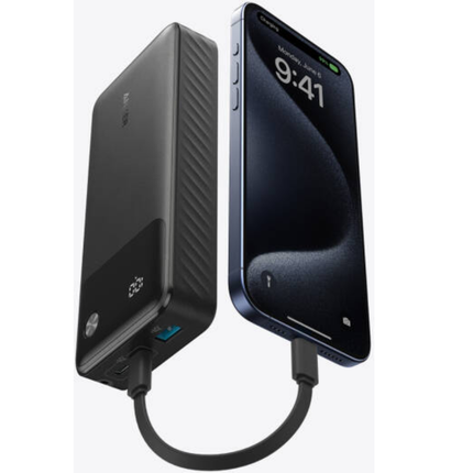 Anker 30W Power Bank 20000mAh with Digital Display - Black