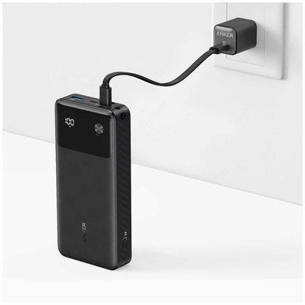 Anker 30W Power Bank 20000mAh with Digital Display - Black