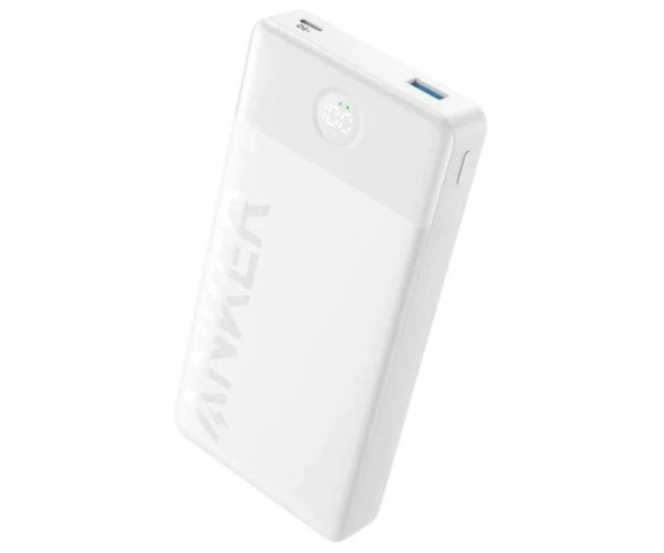 Anker 20000mAh 15W Power Bank with Digital Display - White