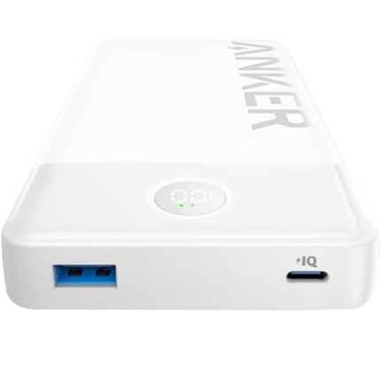 Anker 20000mAh 15W Power Bank with Digital Display - White