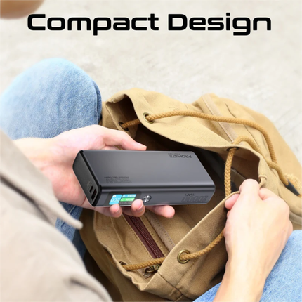 Promate Titan-130 Power Bank 130W PD 20000mAh with LCD Screen