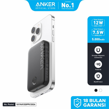 Anker 321 MagGo Magnetic Wireless Power Bank 5000mAh (A1616H11)