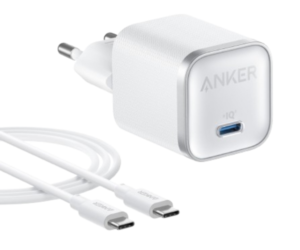 Anker 30W USB-C Fast Charger with USB-C Cable