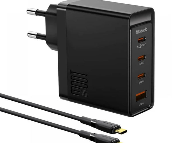 Mcdodo GaN 100W 3C+1A Charger with USB-C Cable CH-5141