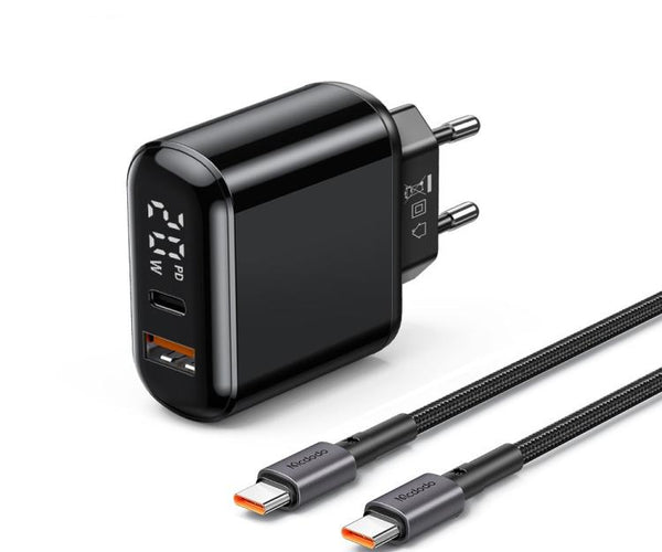 Mcdodo Digital Display USB-C to USB-C 60W PD+QC 20W Charger CH-7172
