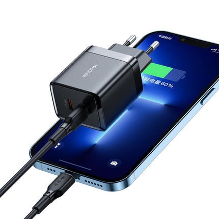 شاحن Mcdodo 40W ثنائي USB-C GaN سريع CH-2501 أسود