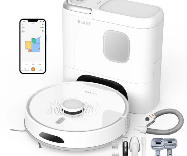 Meelux M20M Plus Robot Vacuum and Mop with Auto-Empty Station