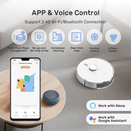 Meelux M20M Plus Robot Vacuum and Mop with Auto-Empty Station