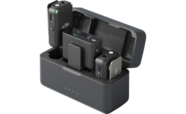DJI Mic 2 Wireless Lavalier Microphone System (2 TX + 1 RX + Charging Case)