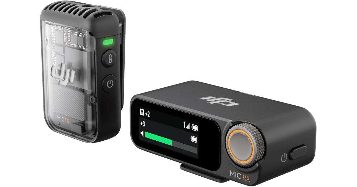 DJI Mic 2 Wireless Microphone System (1 TX + 1 RX)