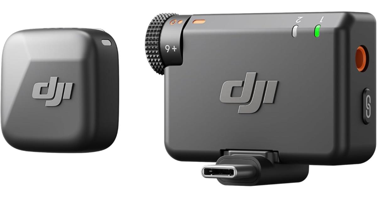 DJI Mic Mini Wireless Lavalier Microphone (1 TX + 1 RX)