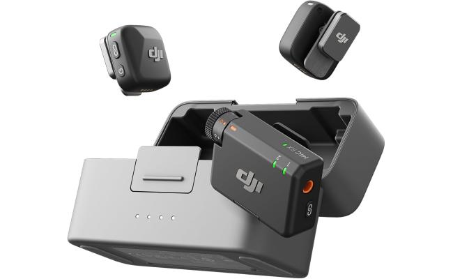 نظام ميكروفون DJI Mic Mini اللاسلكي (2 جهاز إرسال + 1 جهاز استقبال + حقيبة شحن)