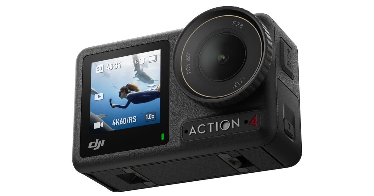 كاميرا DJI Osmo Action 4 Adventure Combo 4K/120fps المقاومة للماء