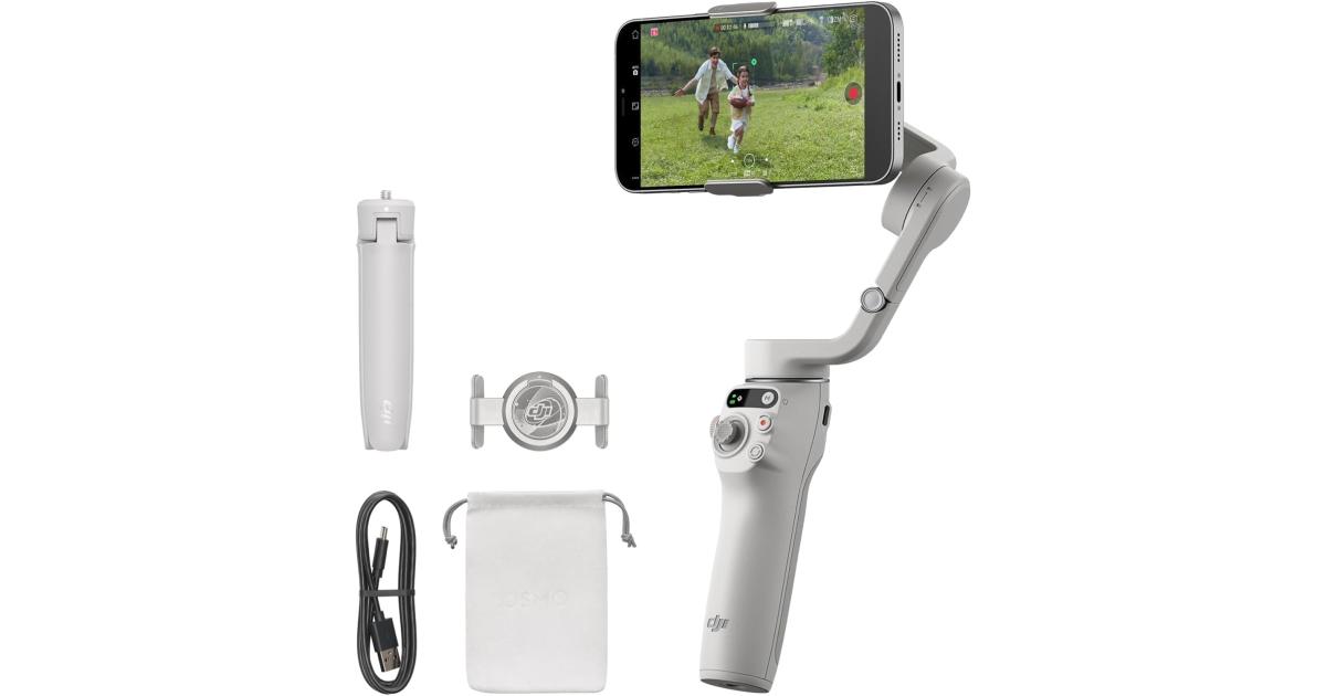 DJI Osmo Mobile 6 Gimbal Stabilizer for Smartphones - Platinum Gray