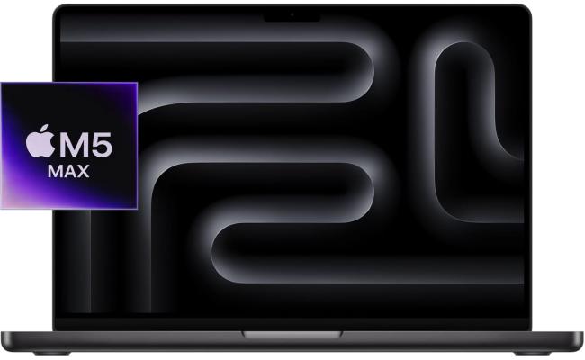 أبل ماك بوك برو 16 (2026) M5 MAX 18 نواة معالج 32 نواة رسومات 36GB 2TB ريتينا XDR 120Hz أسود