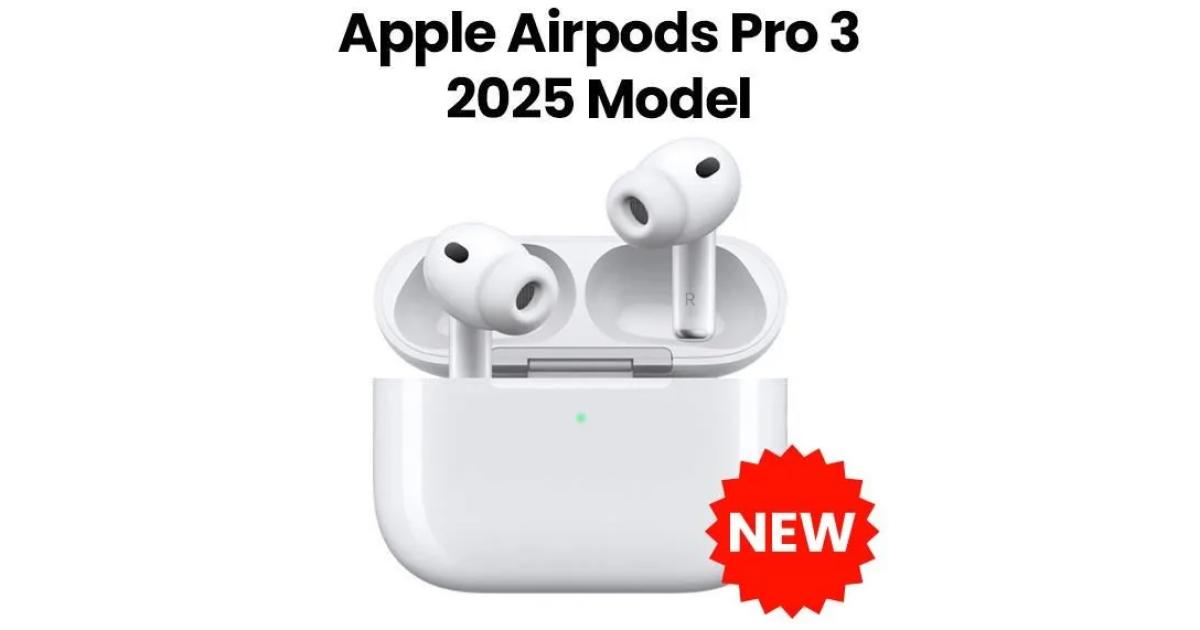 Apple AirPods Pro 3 Wireless Headphones with Charging Case